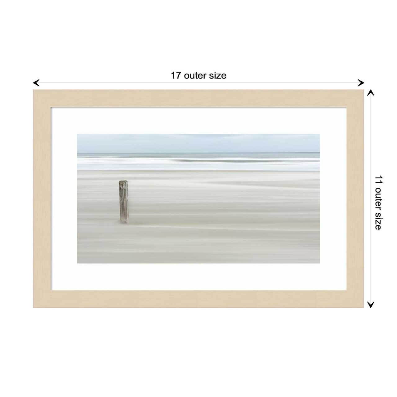 Steadfast Shoreline by Greetje van Son Wood Framed Wall Art Print